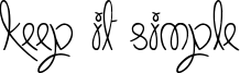 Keep It Simple Font
