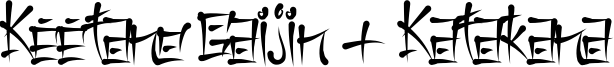 Keetano Gaijin + Katakana Font