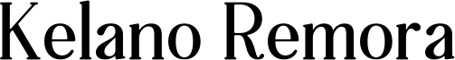 Kelano Remora Font