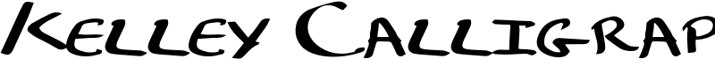 Kelley Calligraphy Font