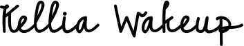 Kellia Wakeup Font
