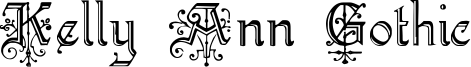 Kelly Ann Gothic Font