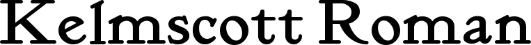 Kelmscott Roman Font