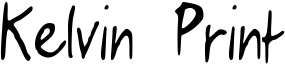 Kelvin Print Font