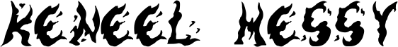 Keneel Messy Font