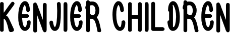 kenjier children Font