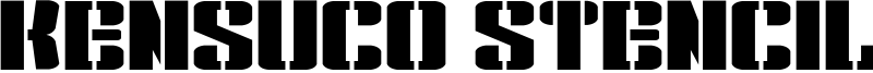 Kensuco Stencil G Font