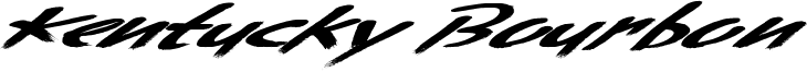 Kentucky Bourbon Font