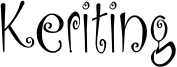 Keriting Font