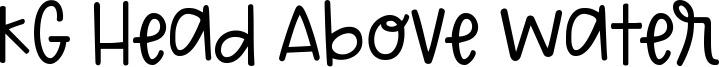 KG Head Above Water Font