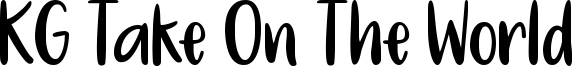 KG Take On The World Font