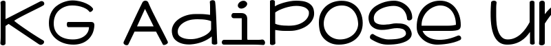 KG Adipose Unicase Font