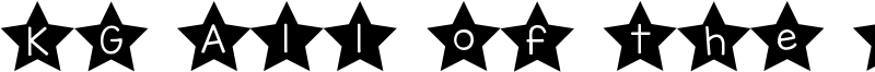 KG All of the Stars Font