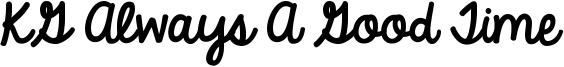 KG Always A Good Time Font