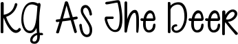 KG As The Deer Font