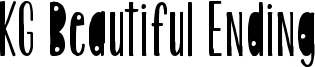 KG Beautiful Ending Font