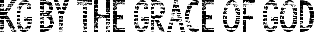 KG By the Grace of God Font