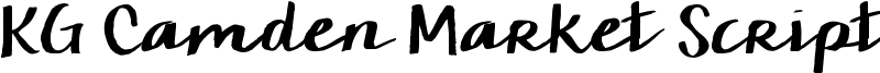 KG Camden Market Script Font