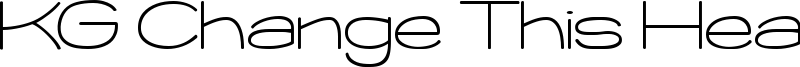 KG Change This Heart Font