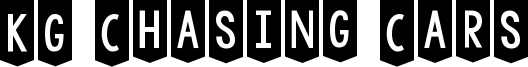 KG Chasing Cars Font