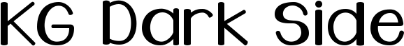 KG Dark Side Font