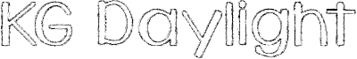 KG Daylight Font