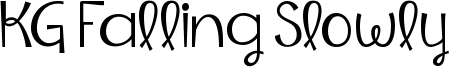KG Falling Slowly Font