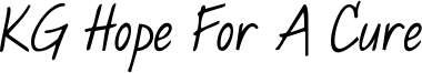 KG Hope For A Cure Font