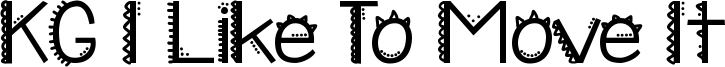 KG I Like To Move It Font