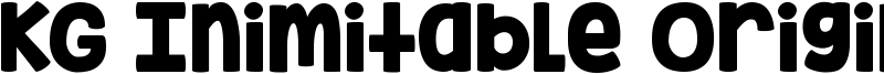 KG Inimitable Original Font