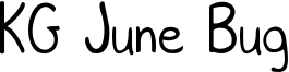 KG June Bug Font