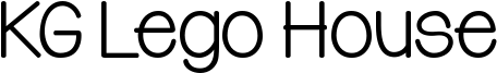 KG Lego House Font
