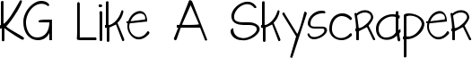 KG Like A Skyscraper Font