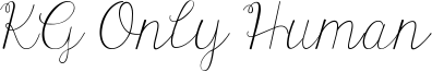 KG Only Human Font