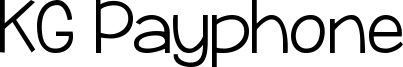 KG Payphone Font