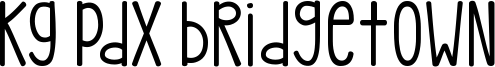KG Pdx Bridgetown Font