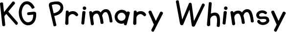 KG Primary Whimsy Font