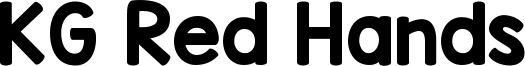 KG Red Hands Font