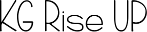 KG Rise UP Font