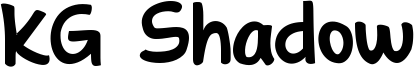 KG Shadow Font