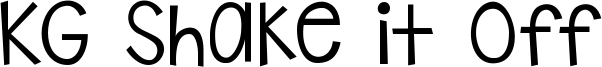 KG Shake it Off Font