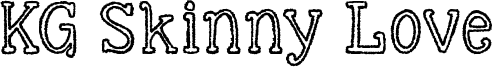 KG Skinny Love Font