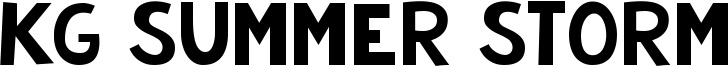 KG Summer Storm Font