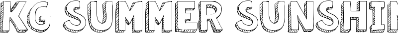KG Summer Sunshine Font