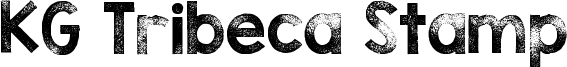 KG Tribeca Stamp Font