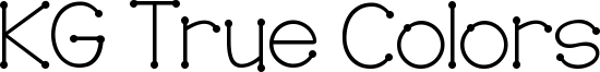KG True Colors Font