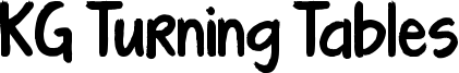 KG Turning Tables Font