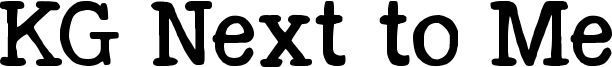 KGNexttoMeSolid.ttf