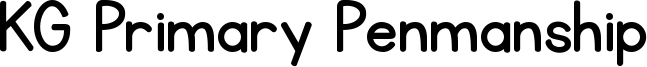 KGPrimaryPenmanship.ttf