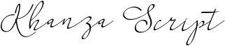 Khanza Script Font